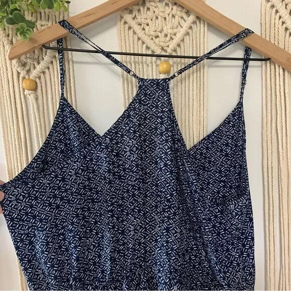 PATAGONIA Women’s Lost Wildflower Dress Sunburst Crux Navy Pockets Size Large - Picture 8 of 14